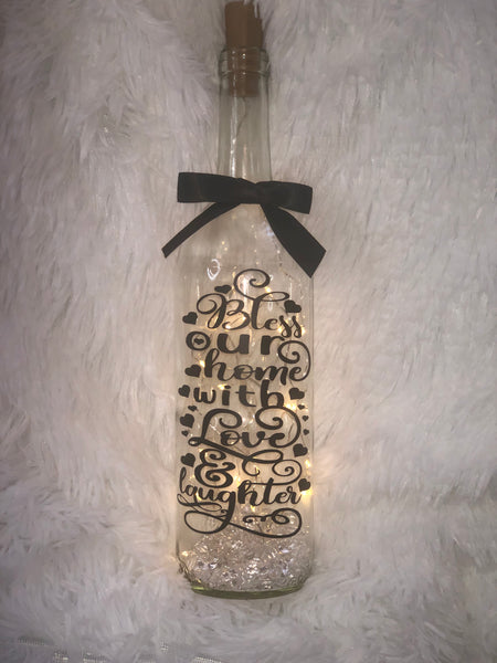 Bless Our Home with... - Fairy Light Bottle